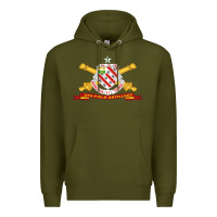 Army Green 8th field artillery w br   ribbon 8th field artillery w br ribbon Premium Hoodie - ArtMosaic