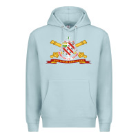 Blue Mist 8th field artillery w br   ribbon 8th field artillery w br ribbon Premium Hoodie - ArtMosaic