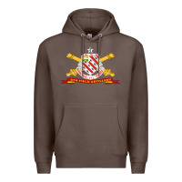 Coffee 8th field artillery w br   ribbon 8th field artillery w br ribbon Premium Hoodie - ArtMosaic