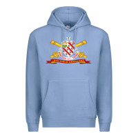 Colony Blue 8th field artillery w br   ribbon 8th field artillery w br ribbon Premium Hoodie - ArtMosaic