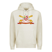 Oatmeal Heather 8th field artillery w br   ribbon 8th field artillery w br ribbon Premium Hoodie - ArtMosaic