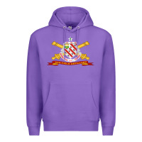 Purple 8th field artillery w br   ribbon 8th field artillery w br ribbon Premium Hoodie - ArtMosaic