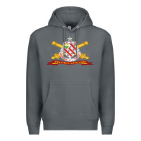 Rock 8th field artillery w br   ribbon 8th field artillery w br ribbon Premium Hoodie - ArtMosaic