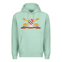 Seafoam 8th field artillery w br   ribbon 8th field artillery w br ribbon Premium Hoodie - ArtMosaic