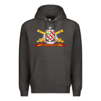 Smoke 8th field artillery w br   ribbon 8th field artillery w br ribbon Premium Hoodie - ArtMosaic