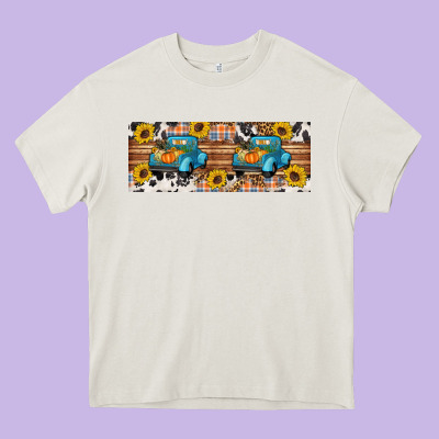 Fall Truck Heavy Core Tee Designed By Artiststas