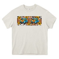 Cream Fall truck Heavy Core Tee - Artiststas