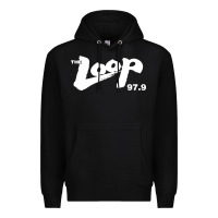 Black The Loop 97.9 Illinois Radio Premium Hoodie - ArtMosaic