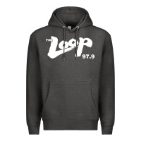Charcoal Heather The Loop 97.9 Illinois Radio Premium Hoodie - ArtMosaic
