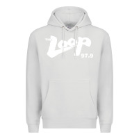 Dove Grey The Loop 97.9 Illinois Radio Premium Hoodie - ArtMosaic