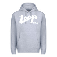 Heather Grey The Loop 97.9 Illinois Radio Premium Hoodie - ArtMosaic