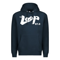 Navy The Loop 97.9 Illinois Radio Premium Hoodie - ArtMosaic