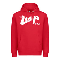 Red The Loop 97.9 Illinois Radio Premium Hoodie - ArtMosaic