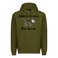 Army Green in dog years i'm dead t shirt Premium Hoodie - ArtMosaic