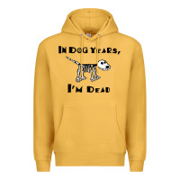 Mustard in dog years i'm dead t shirt Premium Hoodie - ArtMosaic
