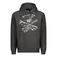 Charcoal Heather slash Premium Hoodie - ArtMosaic