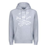 Heather Grey slash Premium Hoodie - ArtMosaic