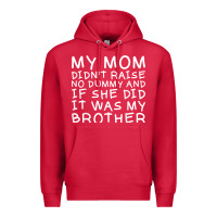 Cardinal my mom didn't raise no dummy tshirt as a funny saying t shirt Premium Hoodie - ArtMosaic
