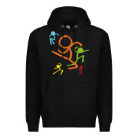 Black alan becker gaming gift Premium Hoodie - ArtMosaic