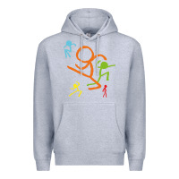 Heather Grey alan becker gaming gift Premium Hoodie - ArtMosaic