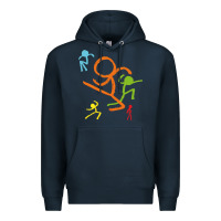 Navy alan becker gaming gift Premium Hoodie - ArtMosaic