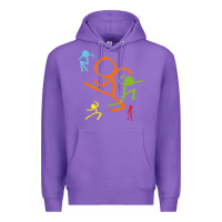 Purple alan becker gaming gift Premium Hoodie - ArtMosaic
