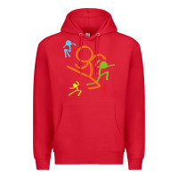 Red alan becker gaming gift Premium Hoodie - ArtMosaic