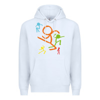 White alan becker gaming gift Premium Hoodie - ArtMosaic