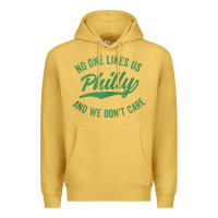 Antique Gold philly no one likes us and we don't care green text tank top Premium Hoodie - ArtMosaic