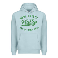 Blue Mist philly no one likes us and we don't care green text tank top Premium Hoodie - ArtMosaic