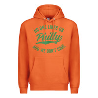 Carrot philly no one likes us and we don't care green text tank top Premium Hoodie - ArtMosaic