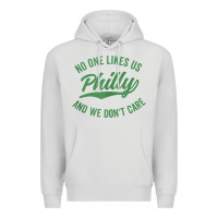 Dove Grey philly no one likes us and we don't care green text tank top Premium Hoodie - ArtMosaic