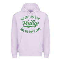 Lilac philly no one likes us and we don't care green text tank top Premium Hoodie - ArtMosaic