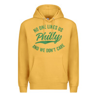 Mustard philly no one likes us and we don't care green text tank top Premium Hoodie - ArtMosaic