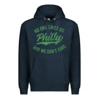 Navy philly no one likes us and we don't care green text tank top Premium Hoodie - ArtMosaic
