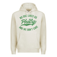 Oatmeal Heather philly no one likes us and we don't care green text tank top Premium Hoodie - ArtMosaic