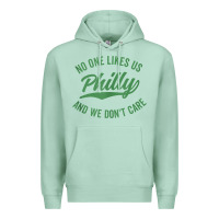 Seafoam philly no one likes us and we don't care green text tank top Premium Hoodie - ArtMosaic