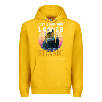 Lemon ship just a girl who loves titanic boat titanic girls woman t shirt Premium Hoodie - ArtMosaic