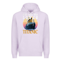 Lilac ship just a girl who loves titanic boat titanic girls woman t shirt Premium Hoodie - ArtMosaic