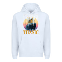 White ship just a girl who loves titanic boat titanic girls woman t shirt Premium Hoodie - ArtMosaic