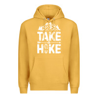 Mustard take hike Premium Hoodie - ArtMosaic