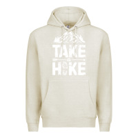 Oatmeal Heather take hike Premium Hoodie - ArtMosaic