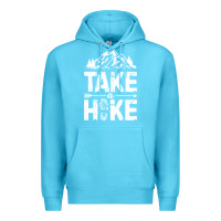 Ocean Blue take hike Premium Hoodie - ArtMosaic