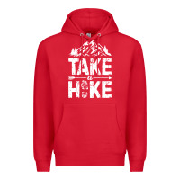 Red take hike Premium Hoodie - ArtMosaic