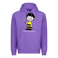 Purple charlie brownson Premium Hoodie - ArtMosaic