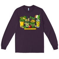 Plum St. Patrick's Day Teacher coffee cups Long Sleeve Tee - HowdyJamesFarm