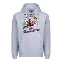 Heather Grey roosters-sydney city Classic Premium Hoodie - ArtMosaic