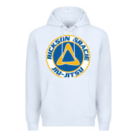 White rickson gracie jiu jitsu Premium Hoodie - ArtMosaic