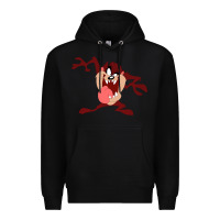 Black tasmanian devil cartoon character Premium Hoodie - ArtMosaic