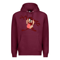 Burgundy tasmanian devil cartoon character Premium Hoodie - ArtMosaic